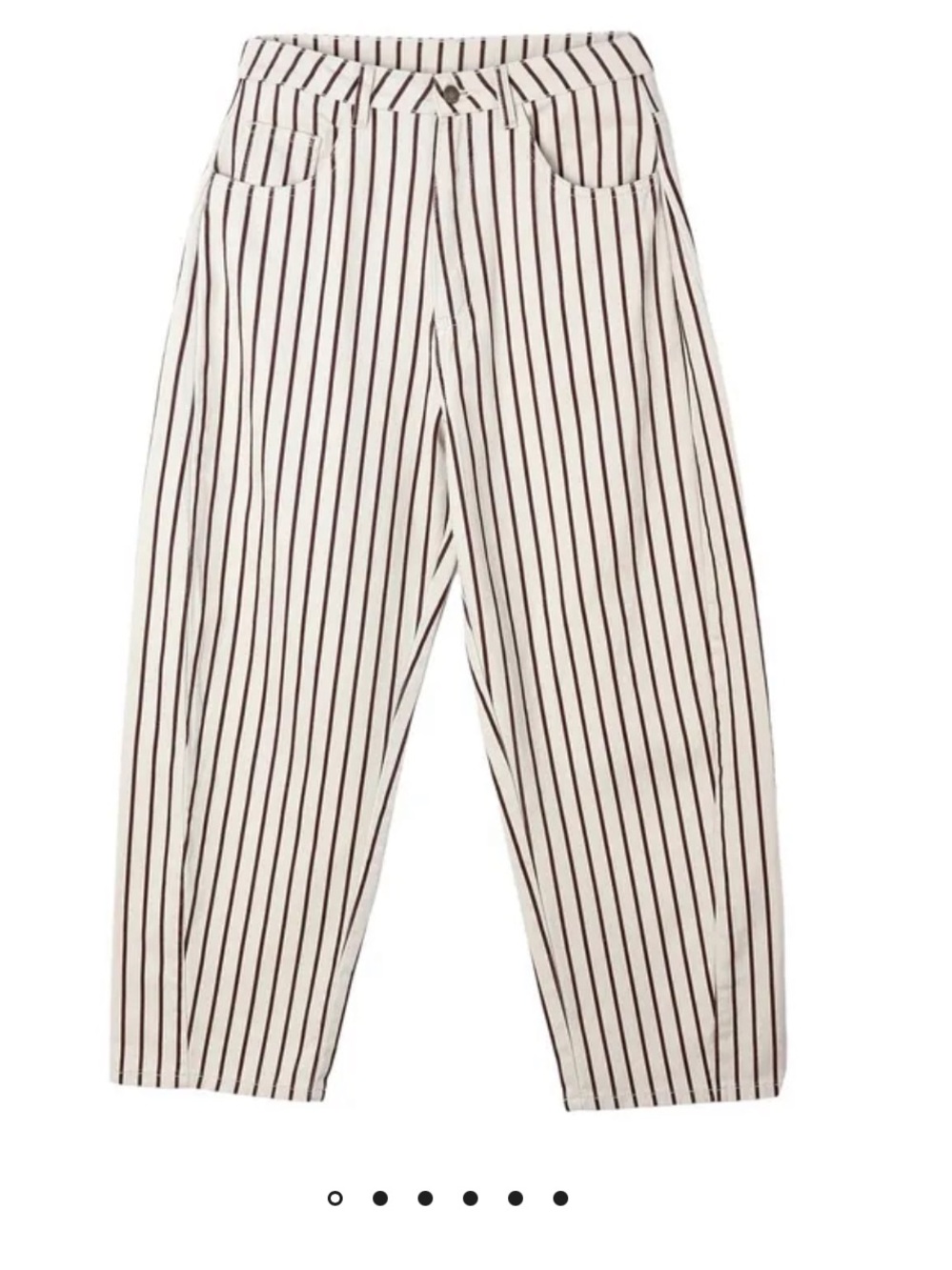 NWT Rylee+Cru Red Striped Barrel Leg Pants 4-5T